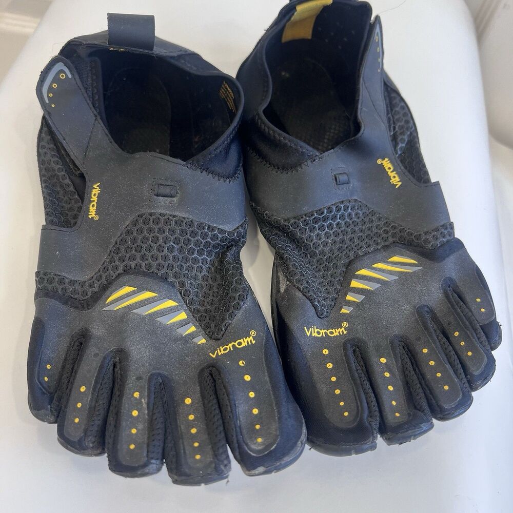 Vibram FiveFingers Signa Black Yellow Shoes 13W0201Mens Size 44 EU 10.5 US
